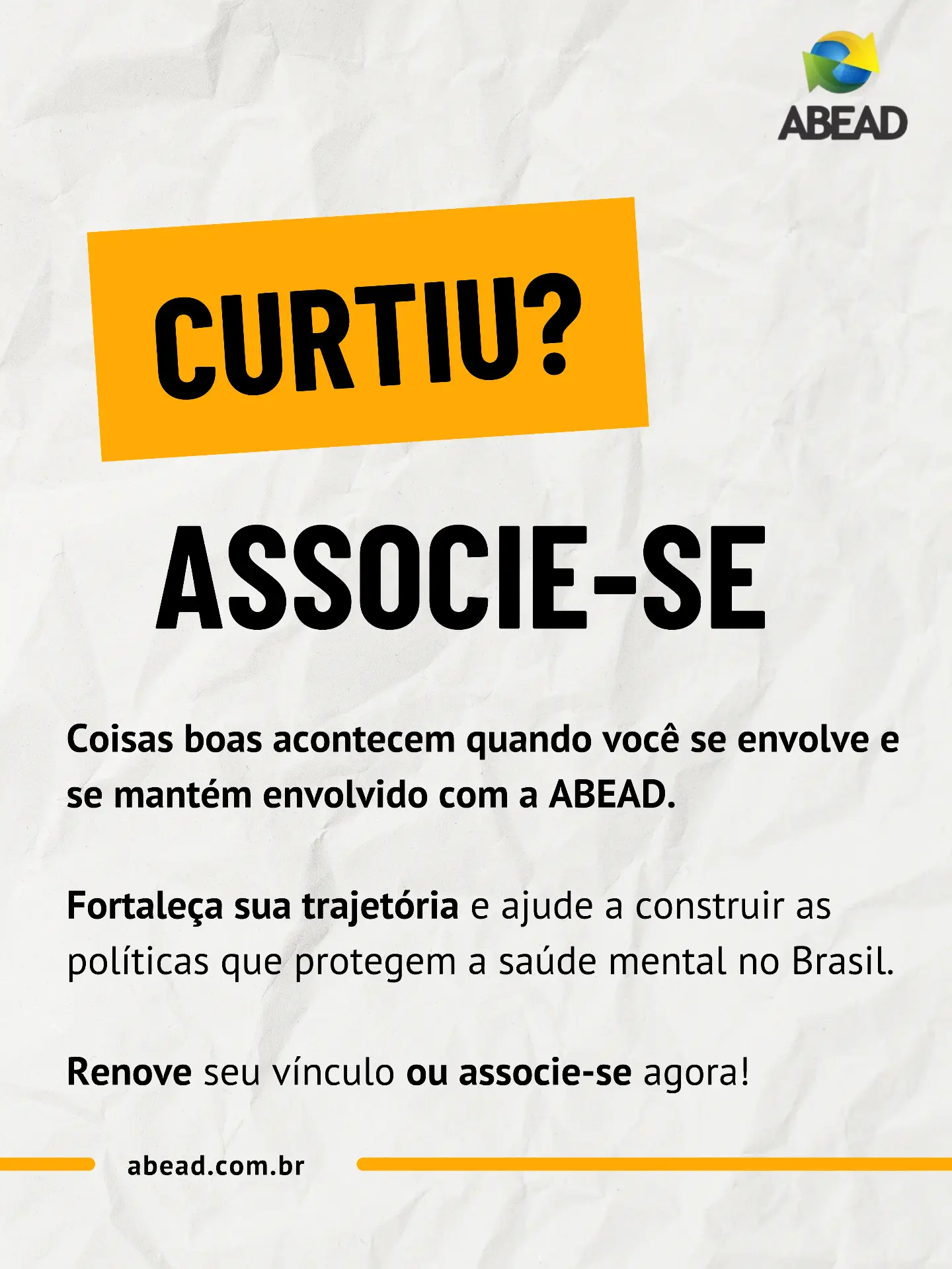 Associe-se à ABEAD.
